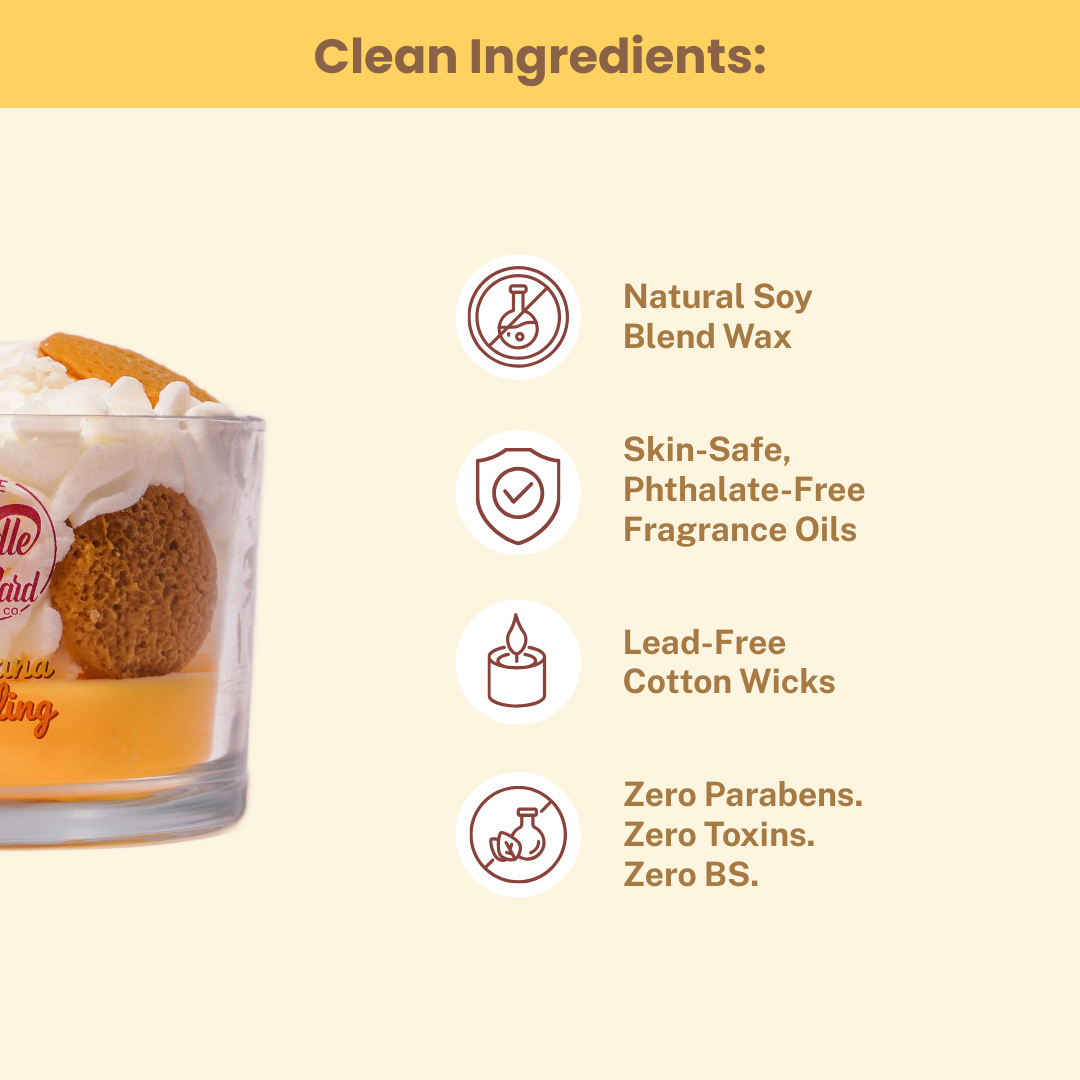 Banana Pudding Dessert Candle Limited Time Only!