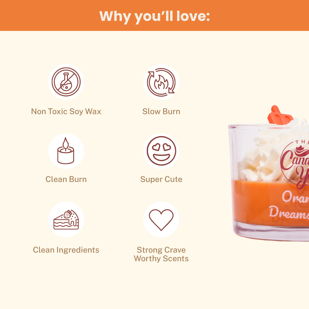 Orange Dreamsickle Dessert Candle Limited Time Only!