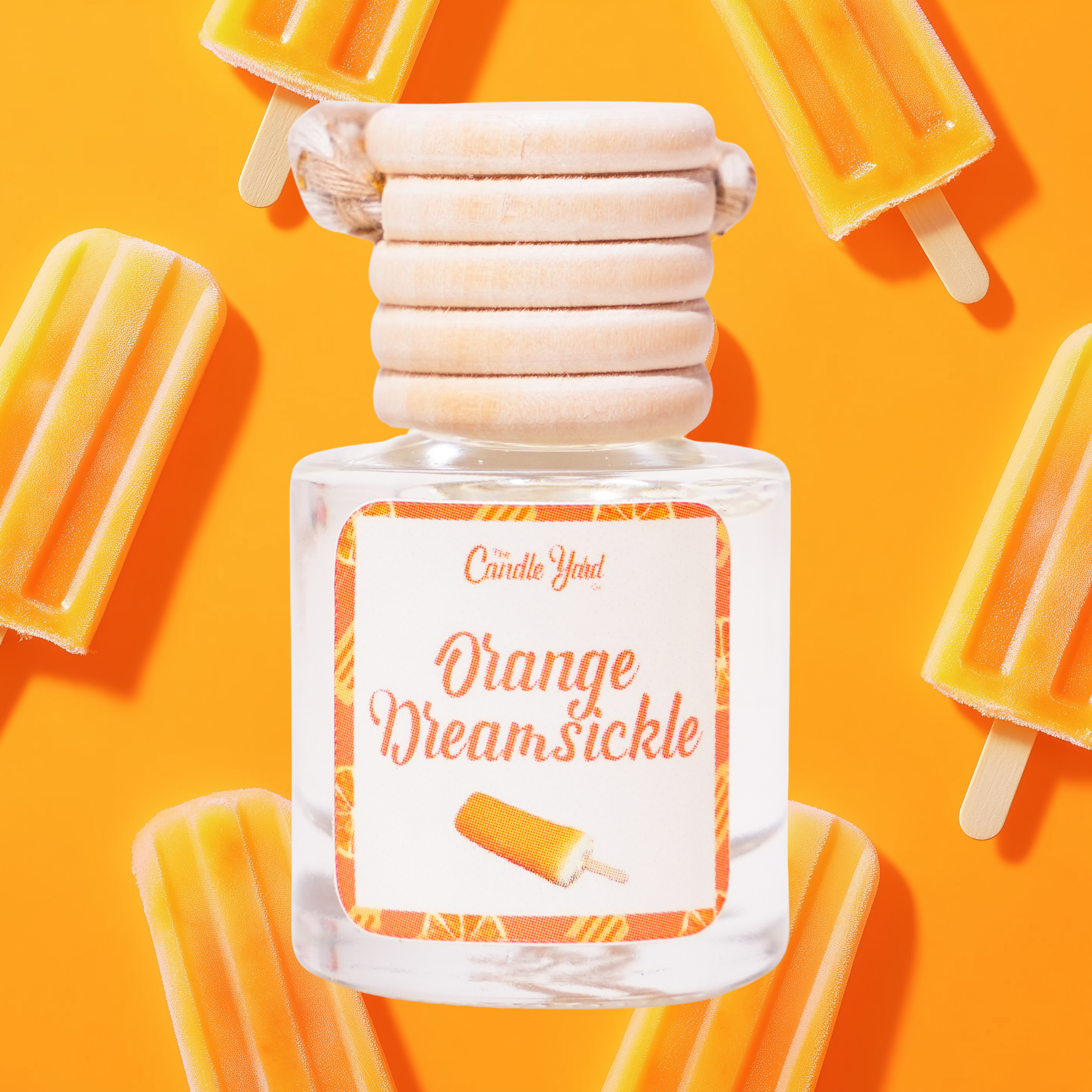 Orange Dreamsickle Car Freshener The Candle Yard Co.