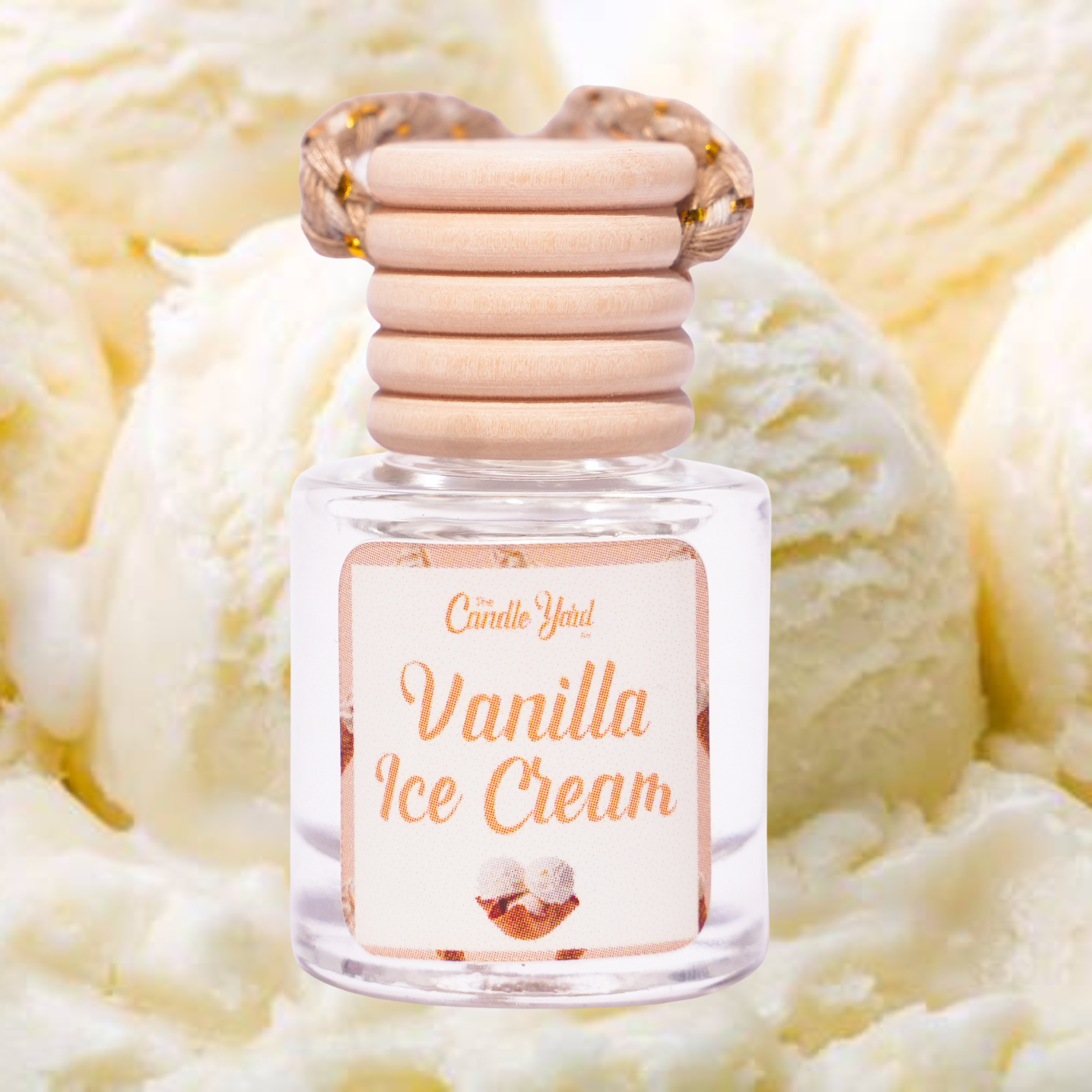 Vanilla Ice Cream Car Freshener The Candle Yard Co.