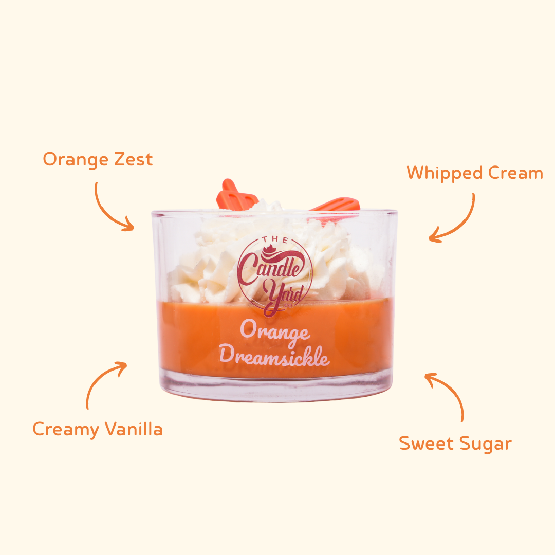 Orange Dreamsickle Dessert Candle Limited Time Only!