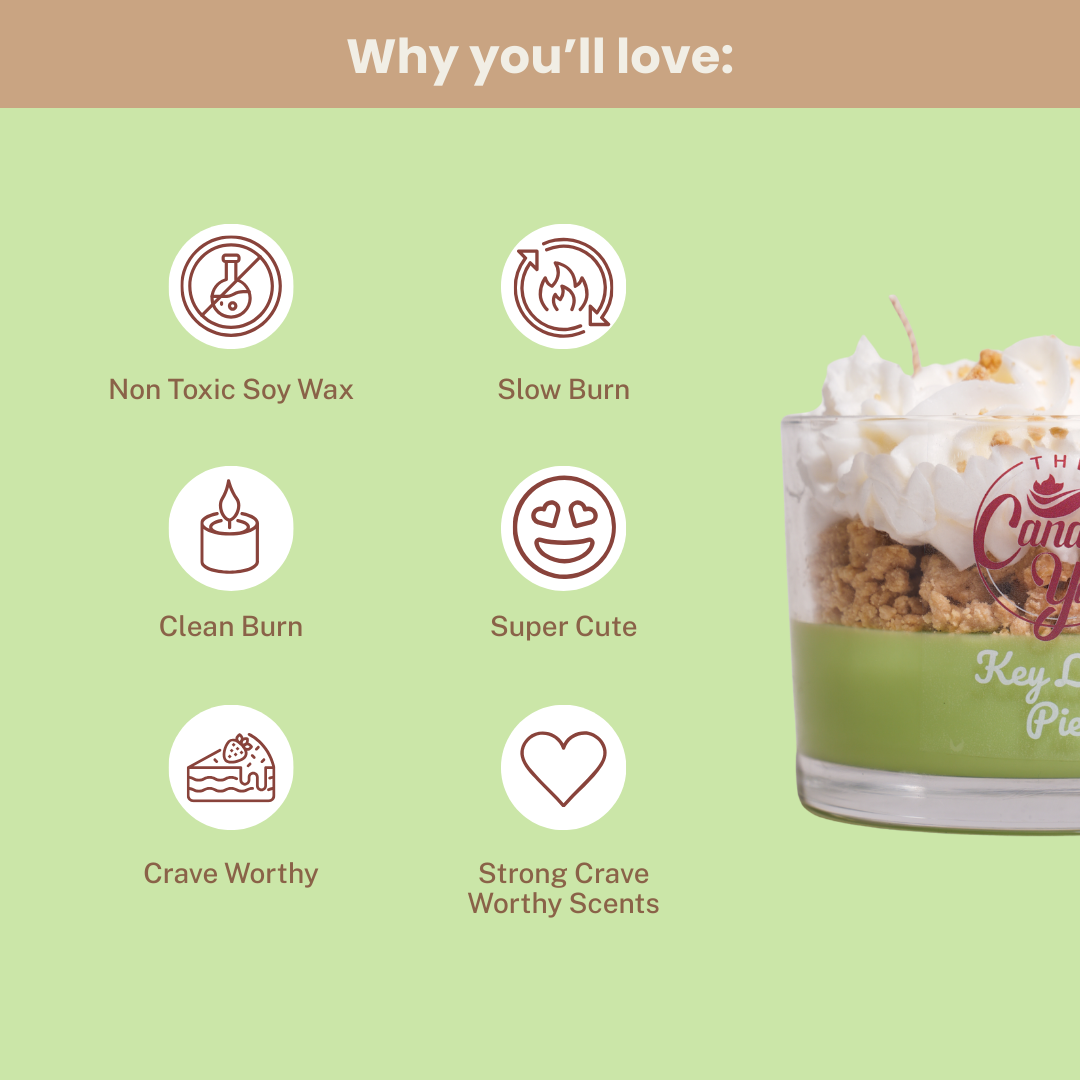 Key Lime Pie Dessert Candle Limited Time Only!