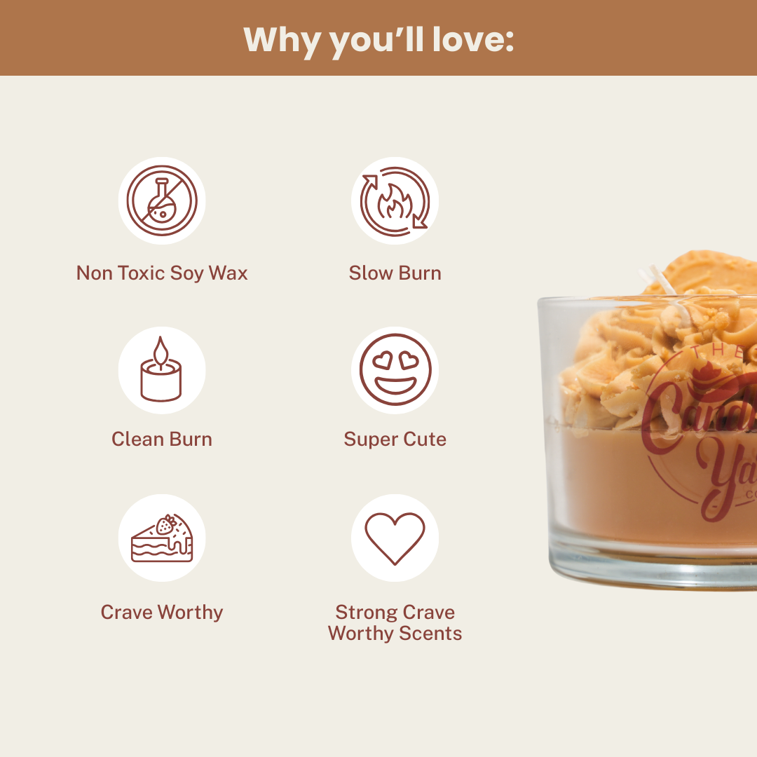 Biscoff Cookie Dessert Candle Limited Time Only!