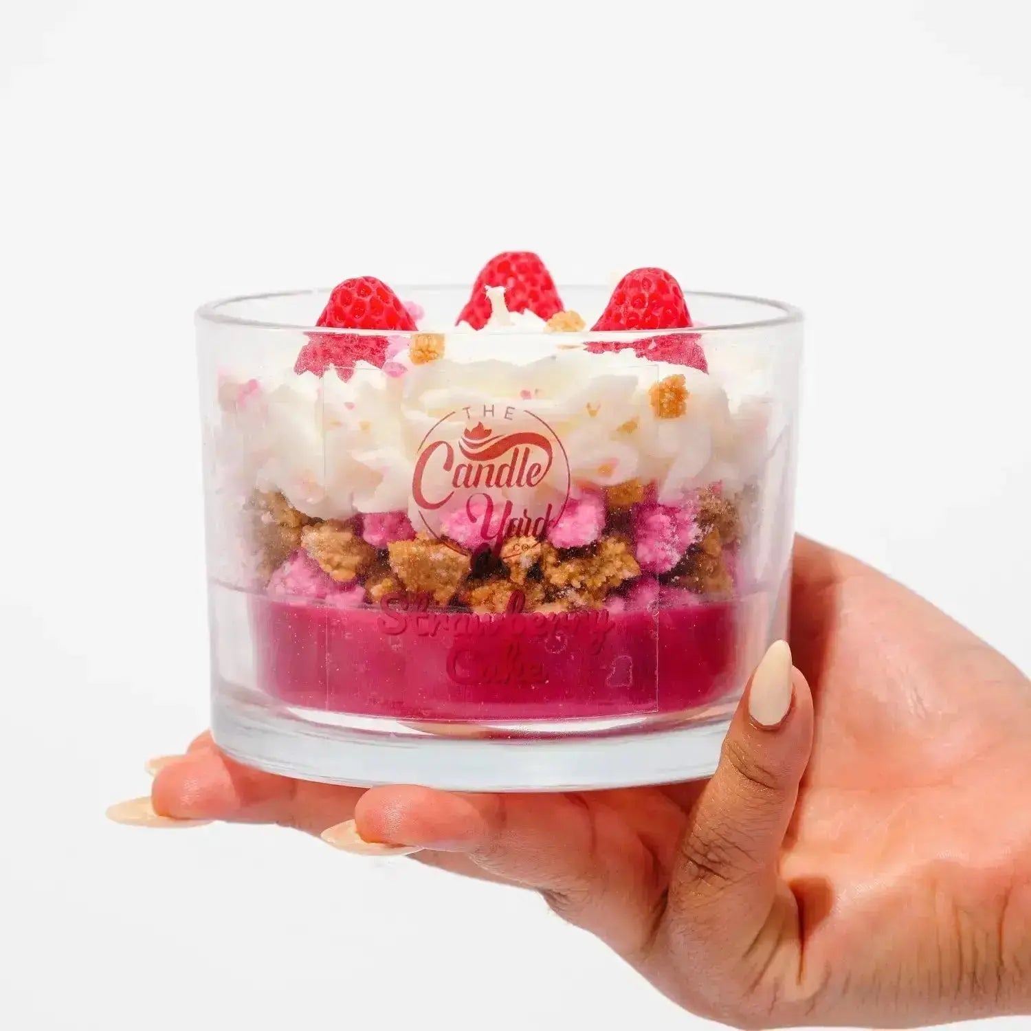 Strawberry Cake Dessert Candle - The Candle Yard Co. 