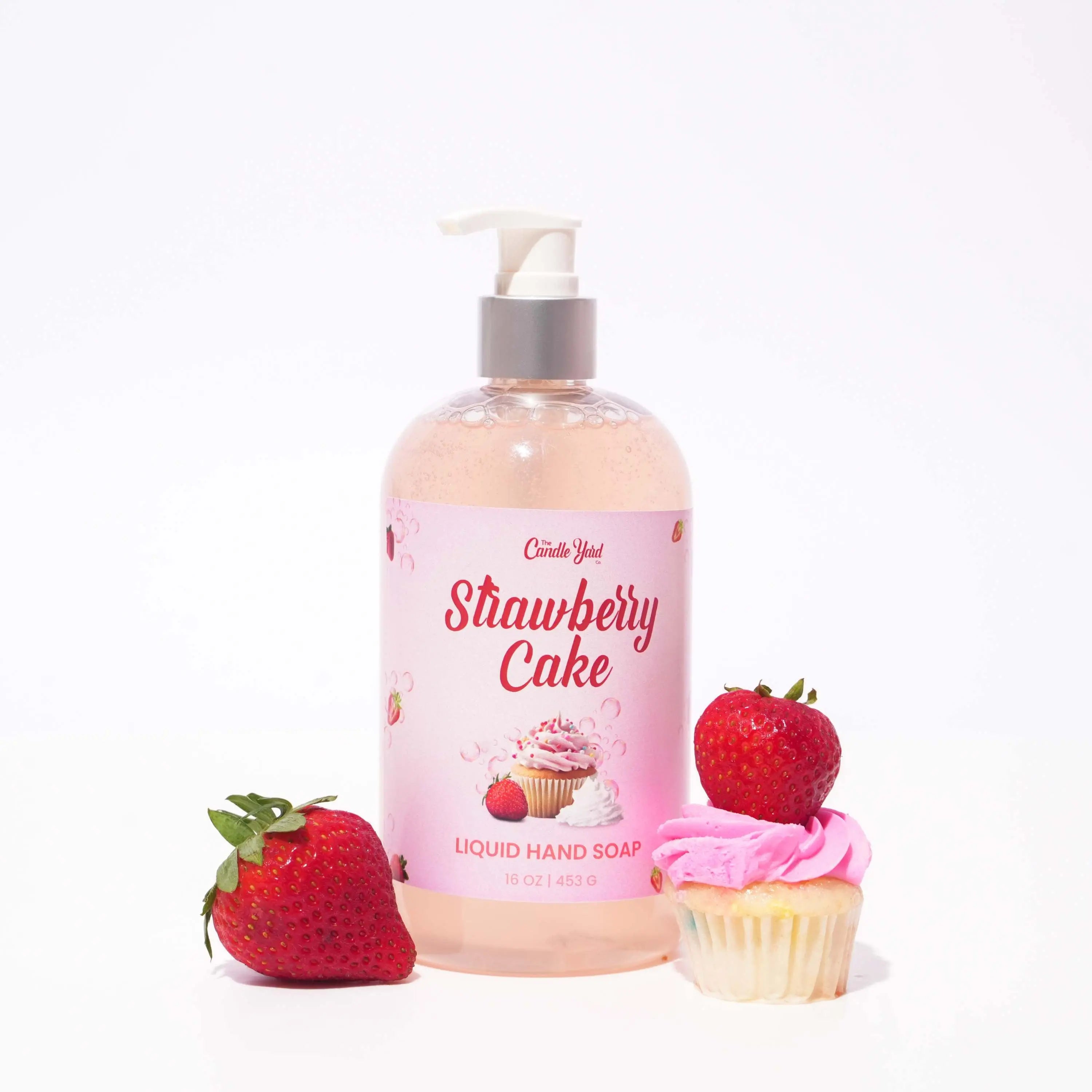 Strawberry Cake Liquid Hand Soap - The Candle Yard Co. 