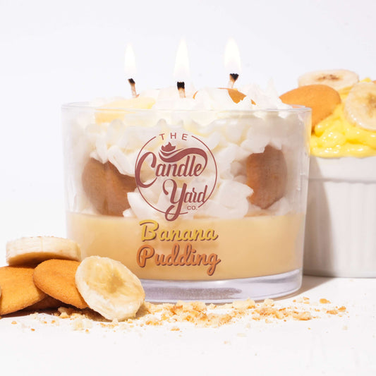 Banana Pudding Dessert Candle