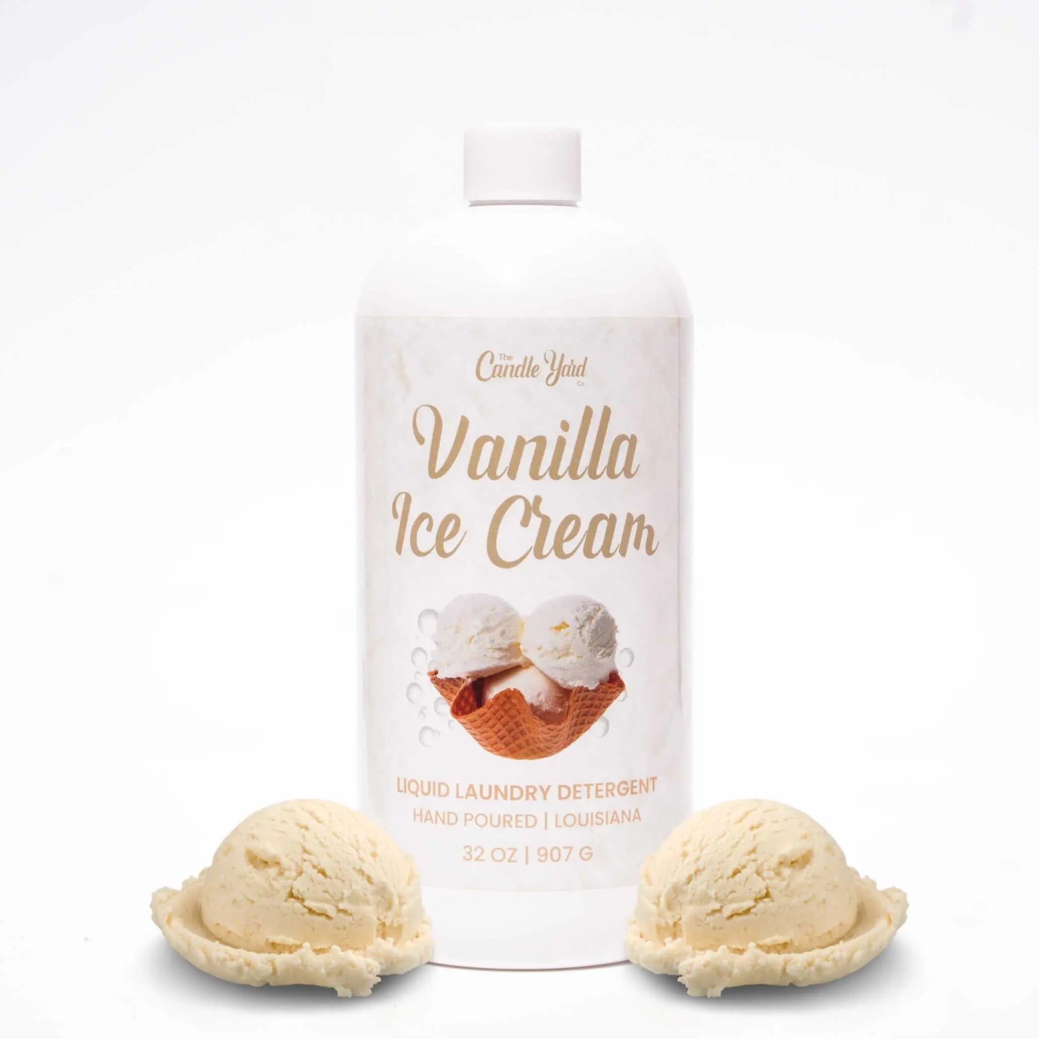 Vanilla Ice Cream Liquid Laundry Detergent The Candle Yard Co.